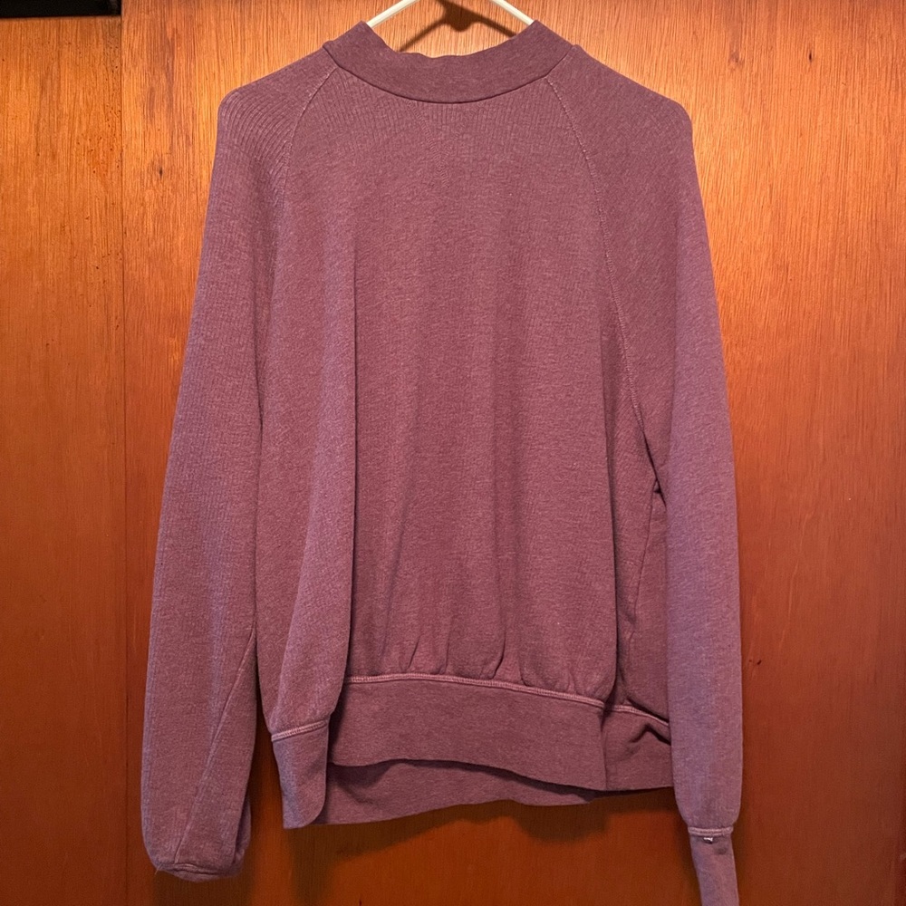 Purple pull over sweatshirt